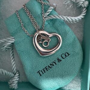 Tiffany & Co. Heart Necklace Peretti Open Heart